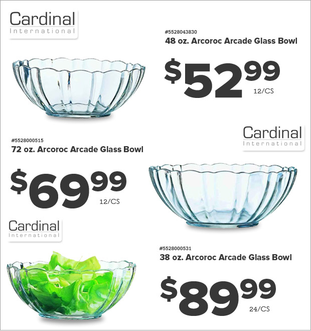Cardinal Glass Bowls