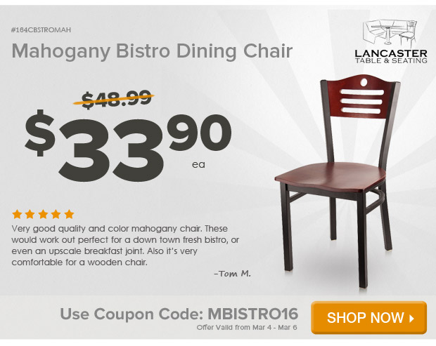 Mahogany Bistro Chair