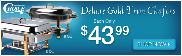 Gold Trim Chafers