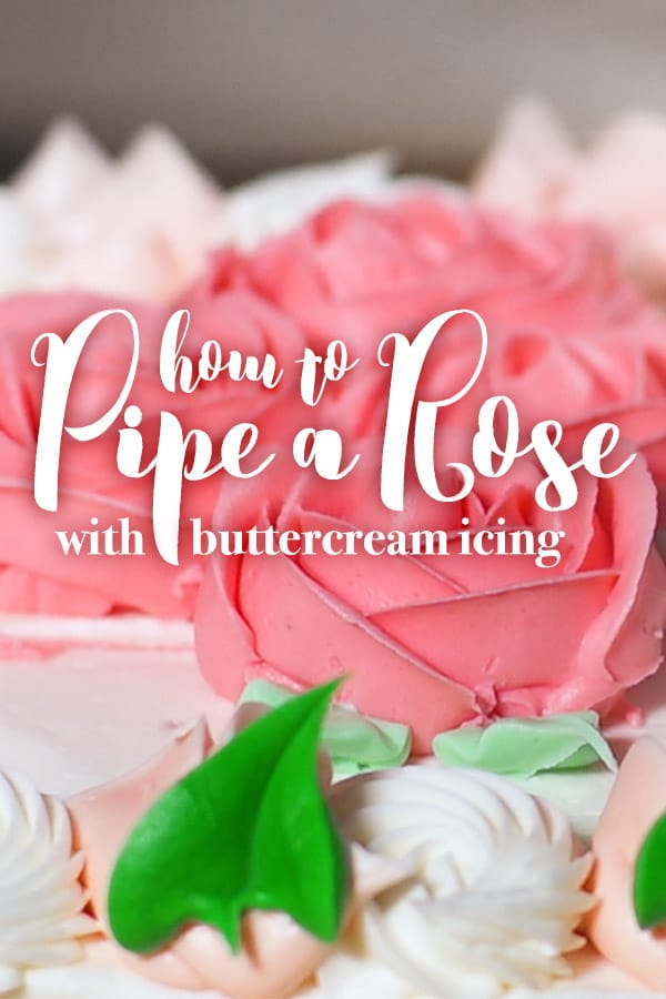 How to Pipe a Rose with Buttercream Icing How to Make Roses With Icing