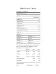 Nutrition Sheet Nutrition Sheet