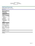 Nutrition Nutrition