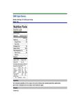 Nutrition Sheet Nutrition Sheet