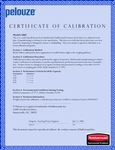 Calibration Certificate for this item Calibration Certificate for this item
