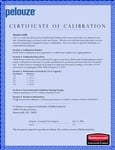 Calibration Certificate for this item Calibration Certificate for this item
