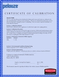 Calibration Certificate for this item Calibration Certificate for this item