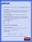 Calibration Certificate for this item Calibration Certificate for this item
