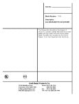 Spec Sheet Spec Sheet