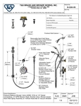 T&S B-3206-VB Spec Sheet T&S B-3206-VB Spec Sheet