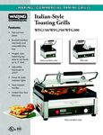 WFG Panini Grill Spec Sheet WFG Panini Grill Spec Sheet