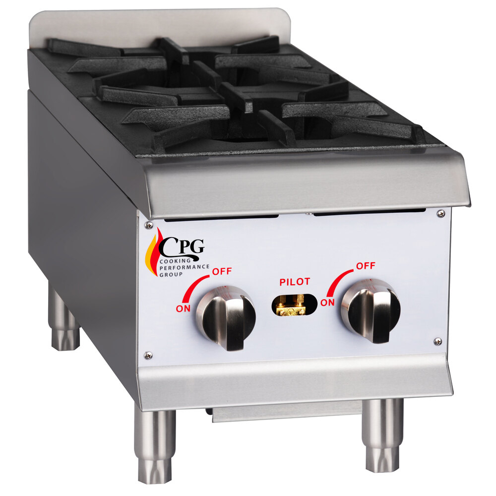 Cooking Performance Group HP212 2 Burner Gas Countertop Hot Plate