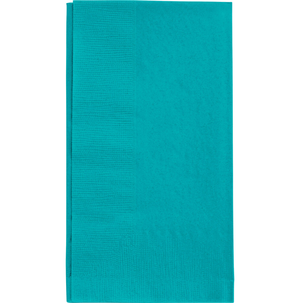 Teal Paper Dinner Napkin, Choice 2Ply, 15" x 17" 125/Pack