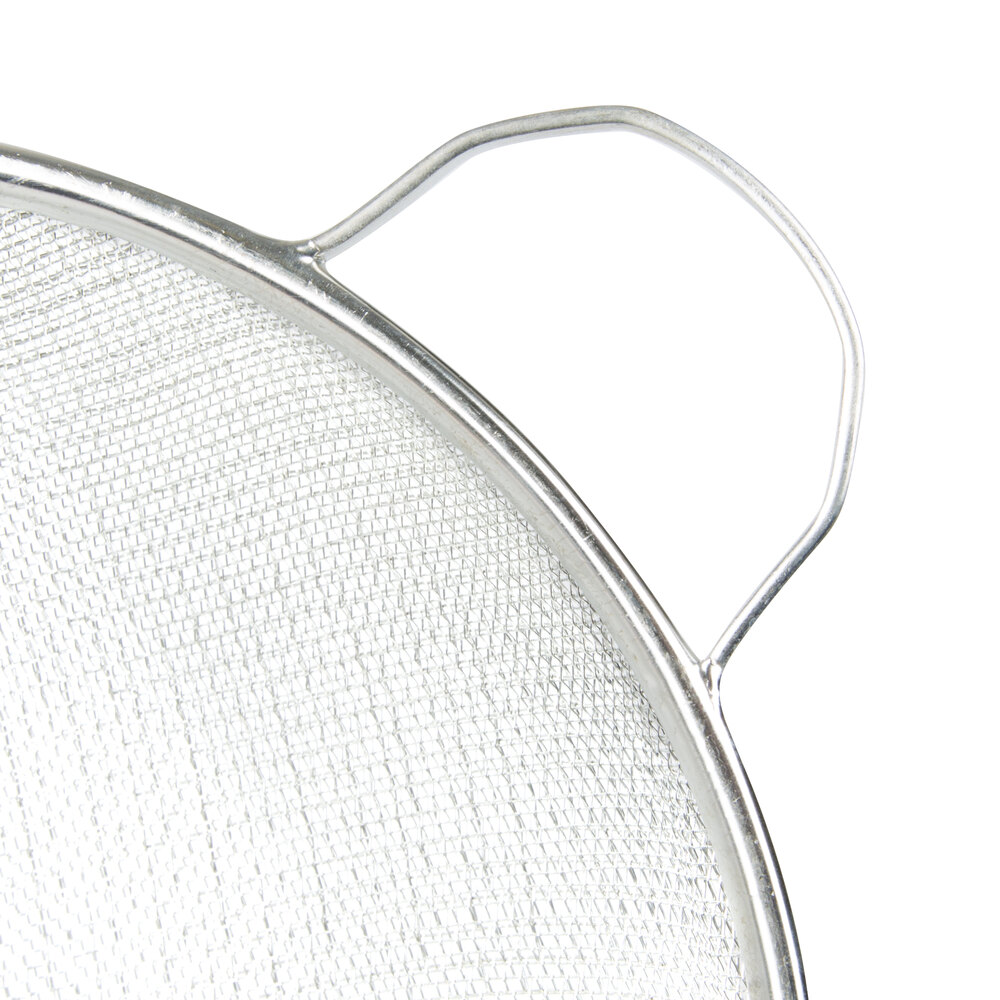 Tablecraft 99 10" Medium Tin Double Mesh Strainer