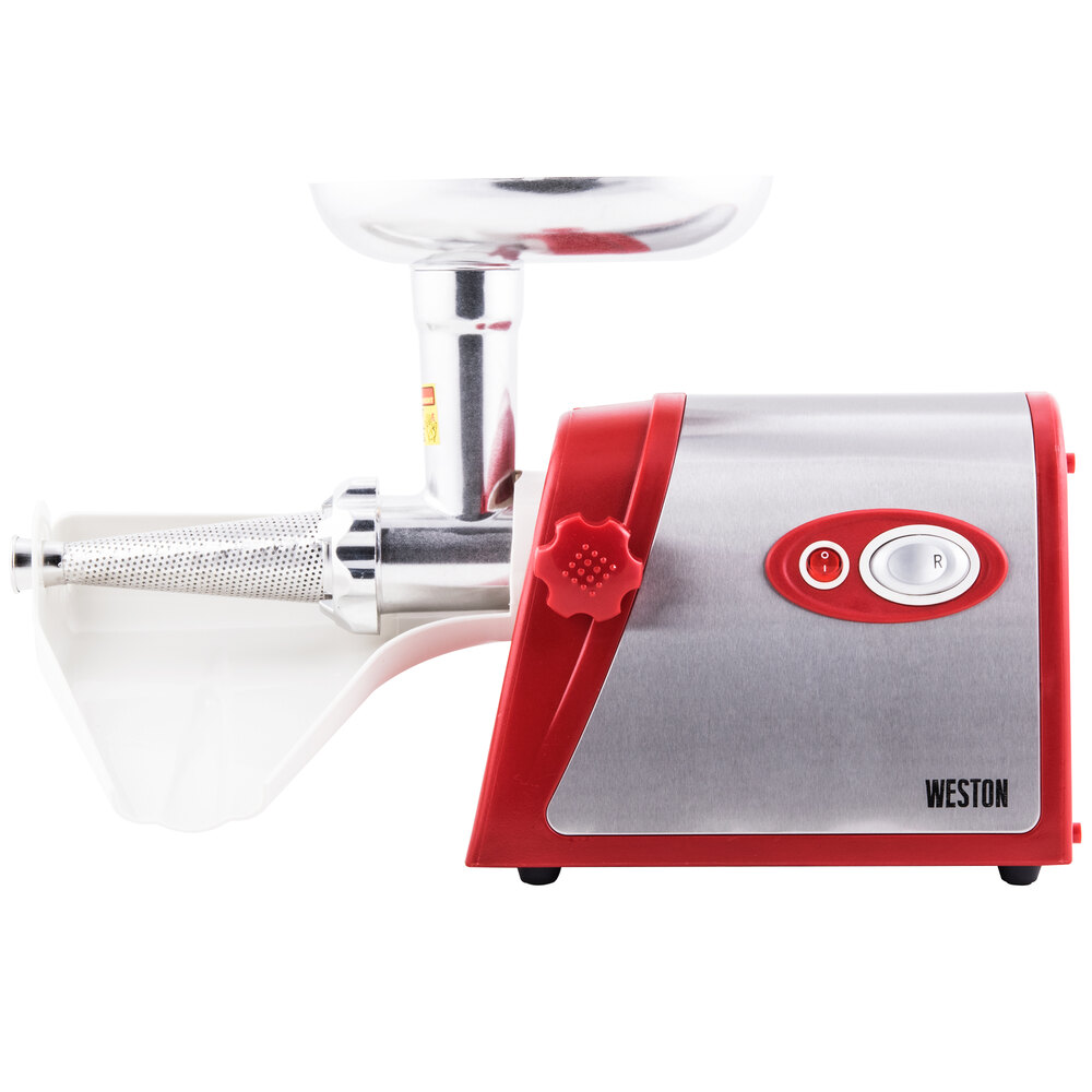 Weston 820102W 5 Deluxe Electric Meat Grinder with Tomato Strainer