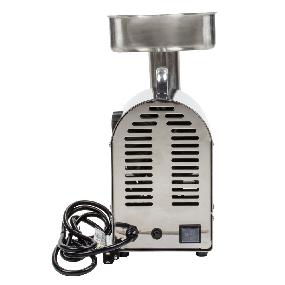 Weston 080801W 8 Meat Grinder with 2 Plates and 3 Funnels