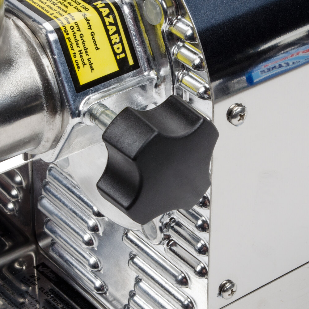 Weston 080801W 8 Meat Grinder with 2 Plates and 3 Funnels