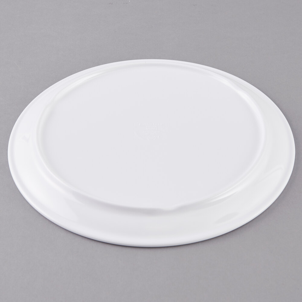 Carlisle 4380102 Epicure 10" White Melamine Plate 48/Case