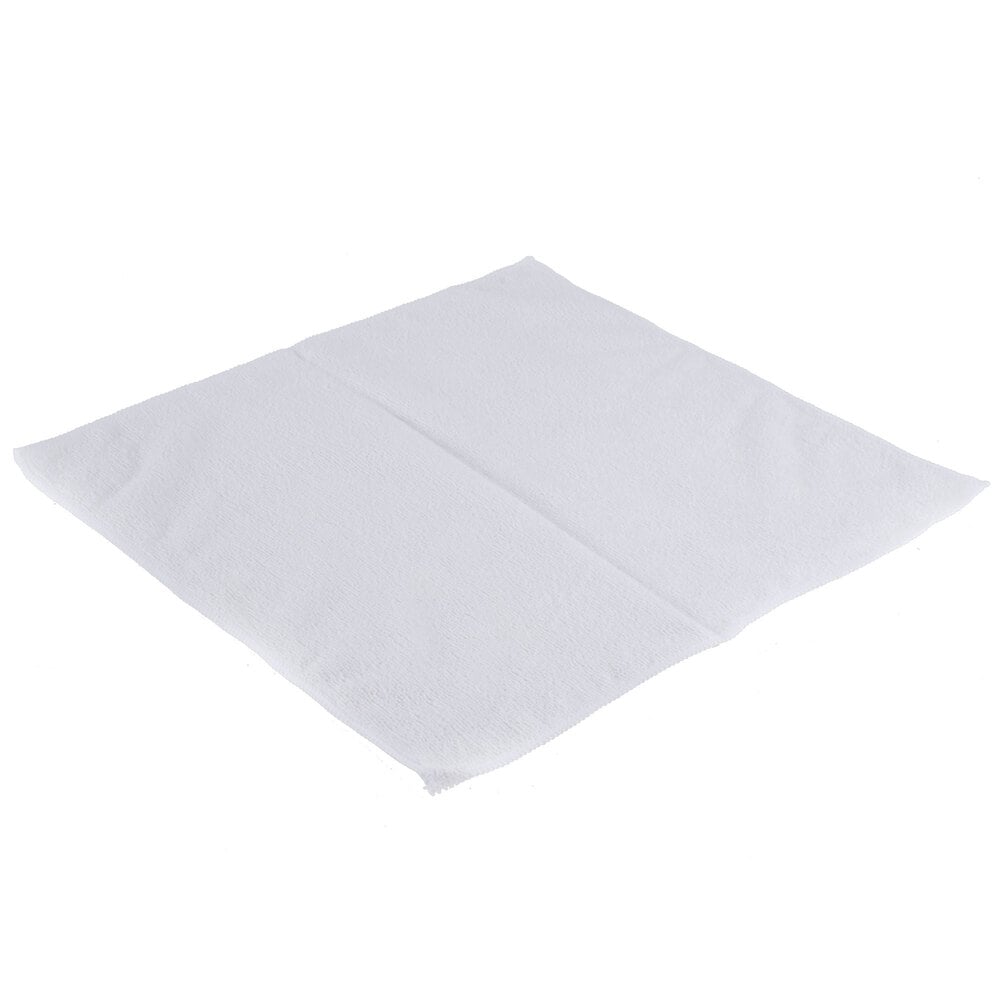 16" x 16" White Microfiber Cleaning Cloth 12 / Pack