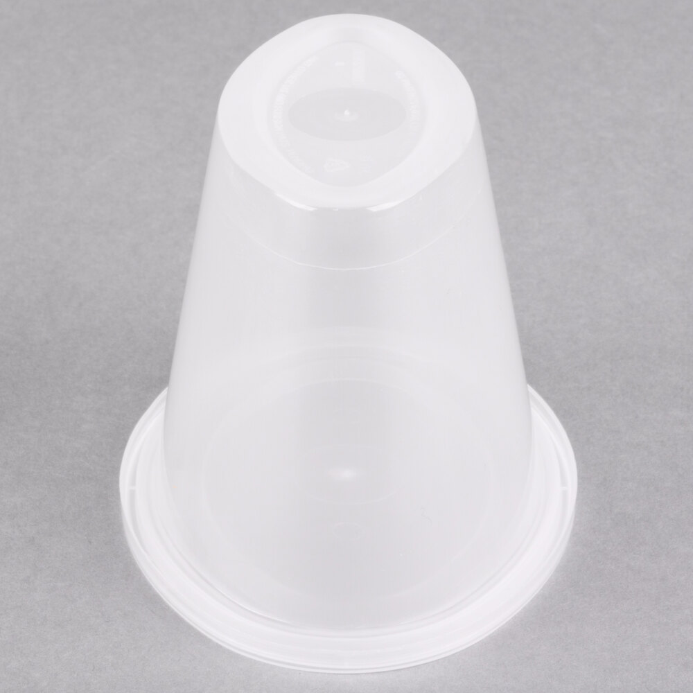 Newspring E506 ELLIPSO 6 oz. Oval Plastic Souffle / Portion Cup with