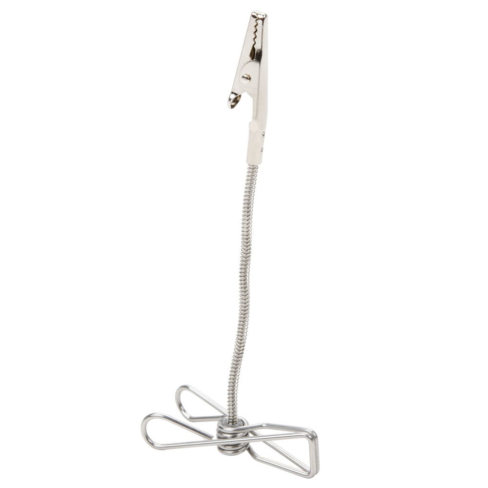 American Metalcraft CLIPIT6 6" Double-Sided Flexible Sign Clip