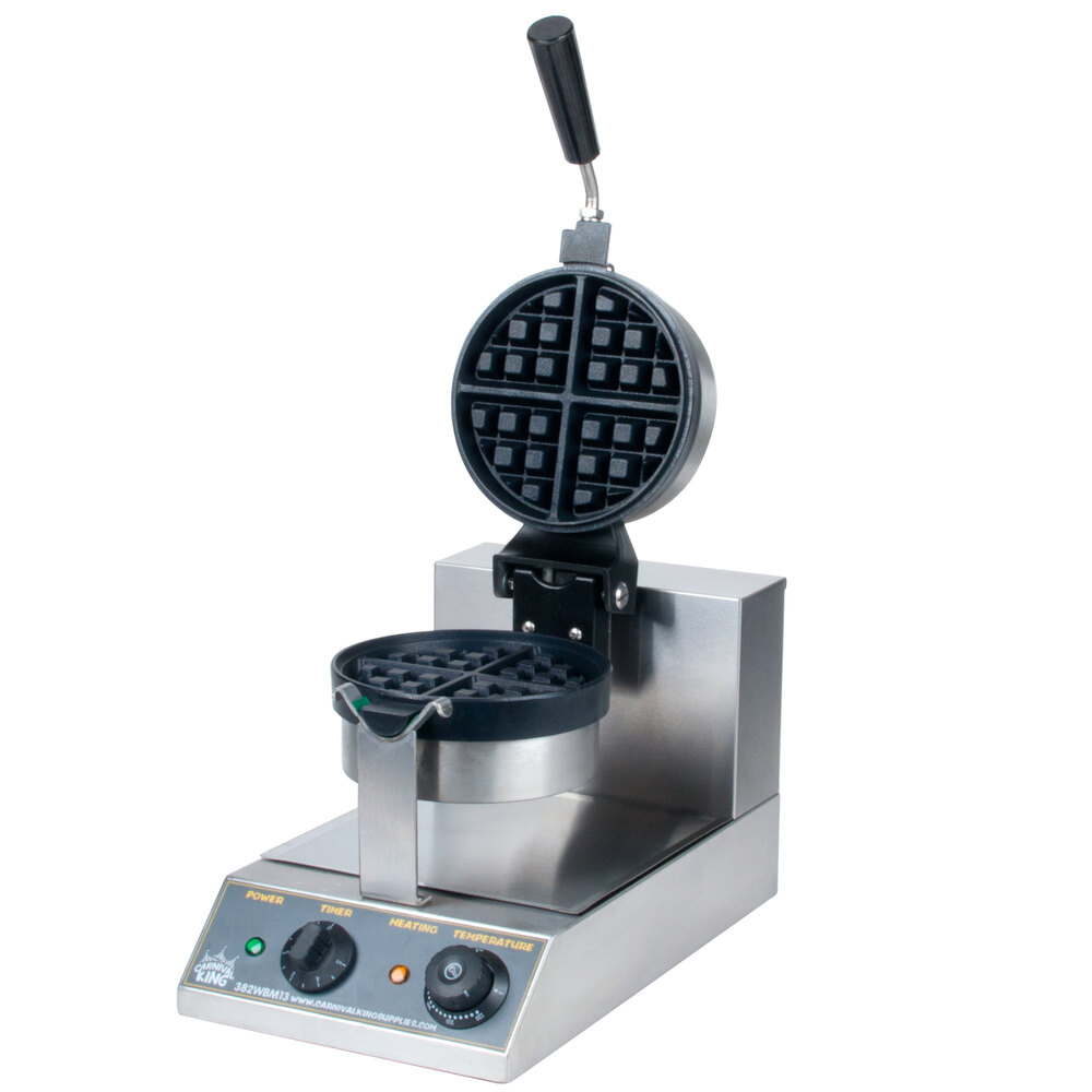 Carnival King WBM13 Belgian Waffle Maker with Timer 120V