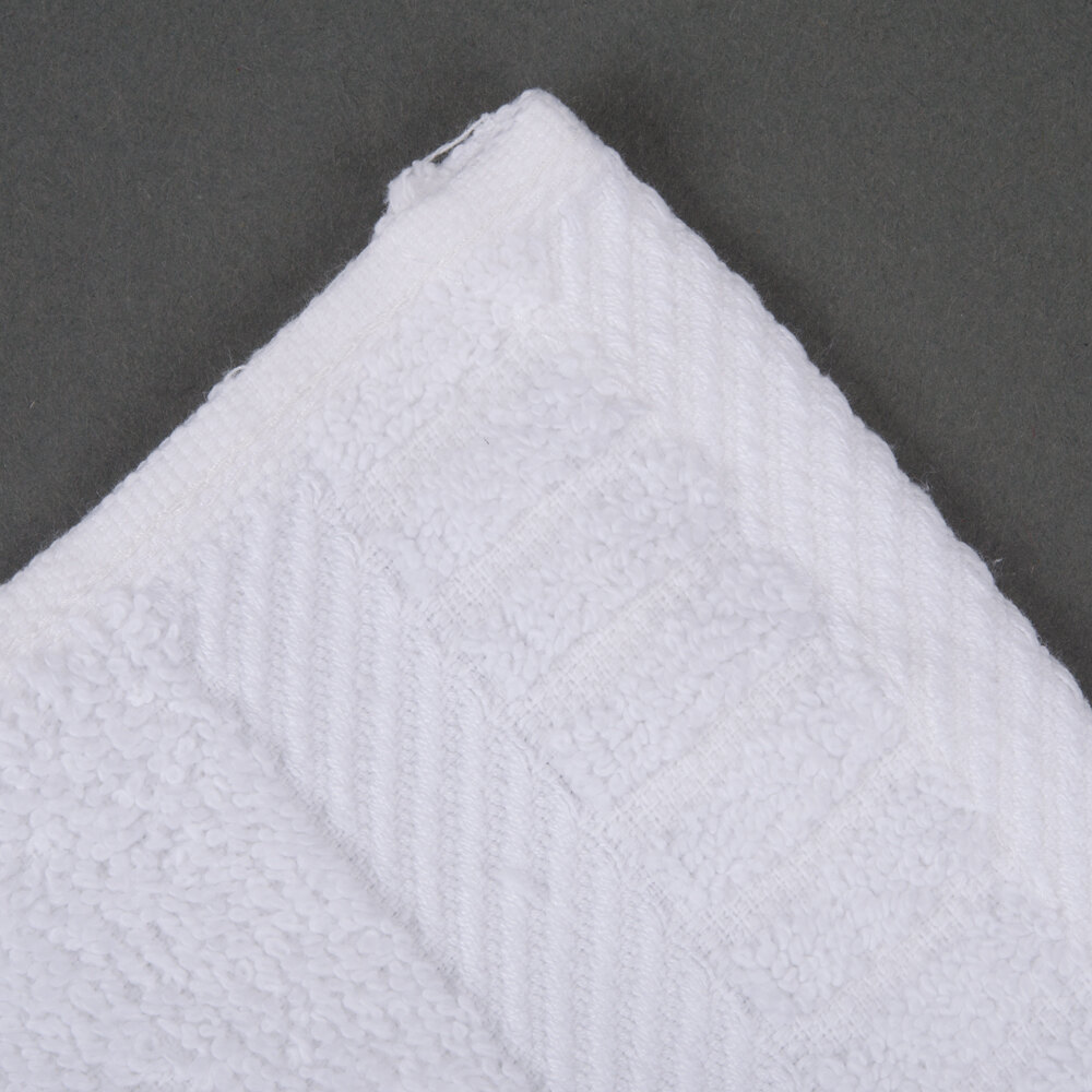 Hotel Wash Cloth Oxford Signature 13" x 13" 100 2 Ply Cotton 1.5 lb.
