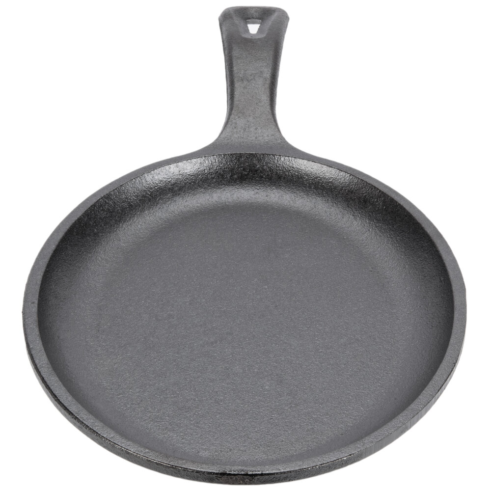 Lodge LOS3 10" x 7 1/2" PreSeasoned Cast Iron Oval Serving Griddle
