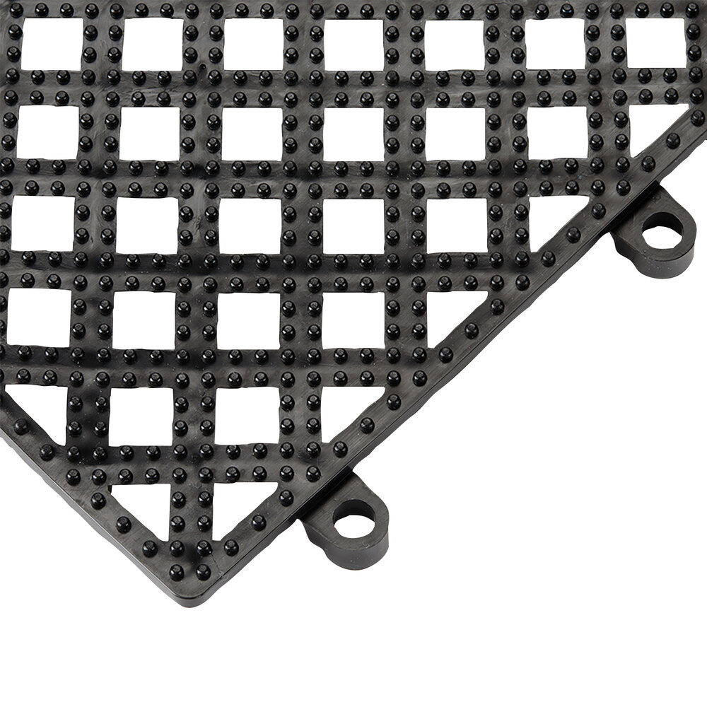 12" x 12" Black Interlocking Bar Mat
