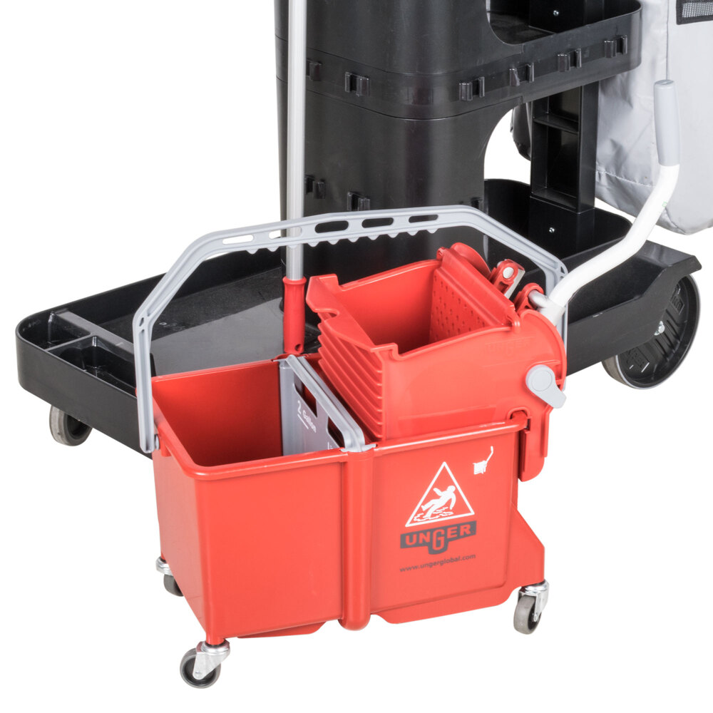 Unger RRSPS 16 Qt. Better Cleaning Specialist Janitorial Cart and