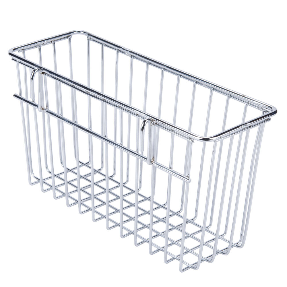 Regency Chrome Storage Basket for Wire Shelving 13 3/8" x 5" x 7"