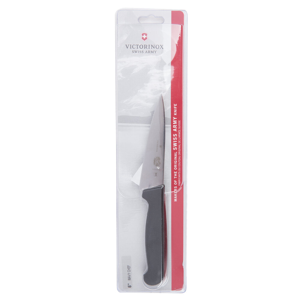 Victorinox 47556 5" Serrated Chef Knife with Fibrox Handle