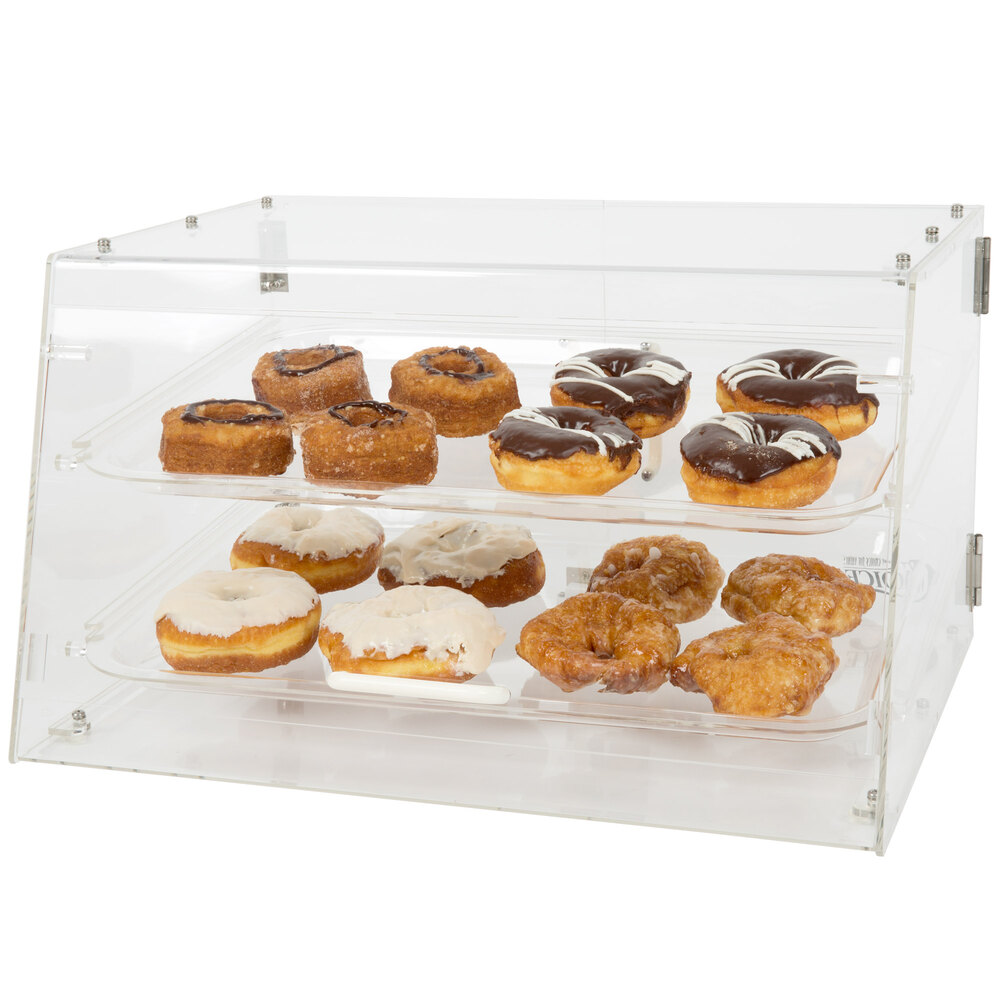 Choice 2 Tray Bakery Display Case with Front and Rear Doors