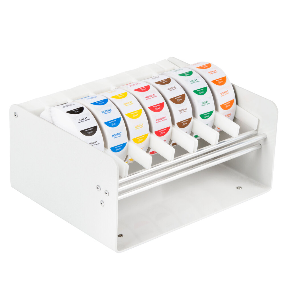 7 Slot Plastic 1" Label Dispenser