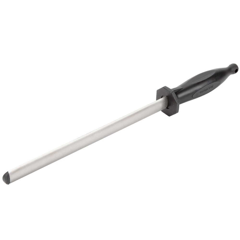 Mercer M15910 10" Oval Diamond Knife Sharpening Steel with Black