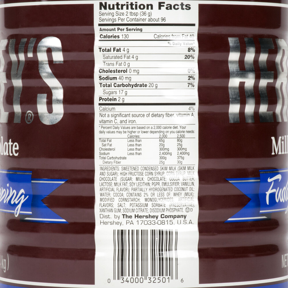 HERSHEY'S® Milk Chocolate Fudge Topping 10 Can