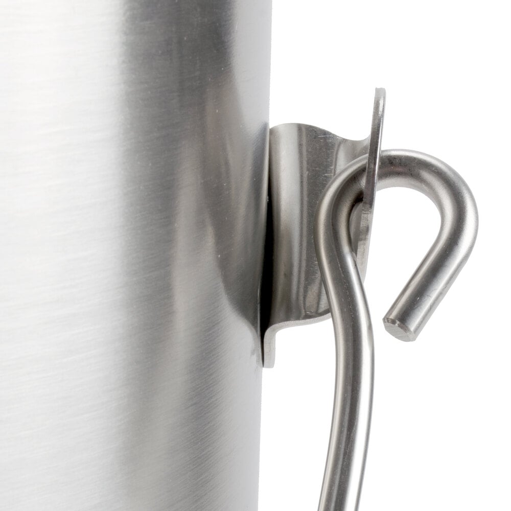Vollrath 59200 20 Qt. Stainless Steel Covered Ice Cream Pail with Hook