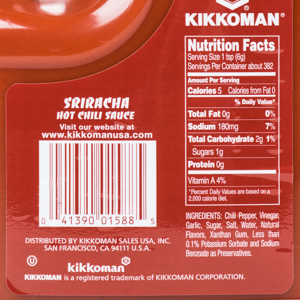 Kikkoman 5 lb. Sriracha Hot Chili Sauce
