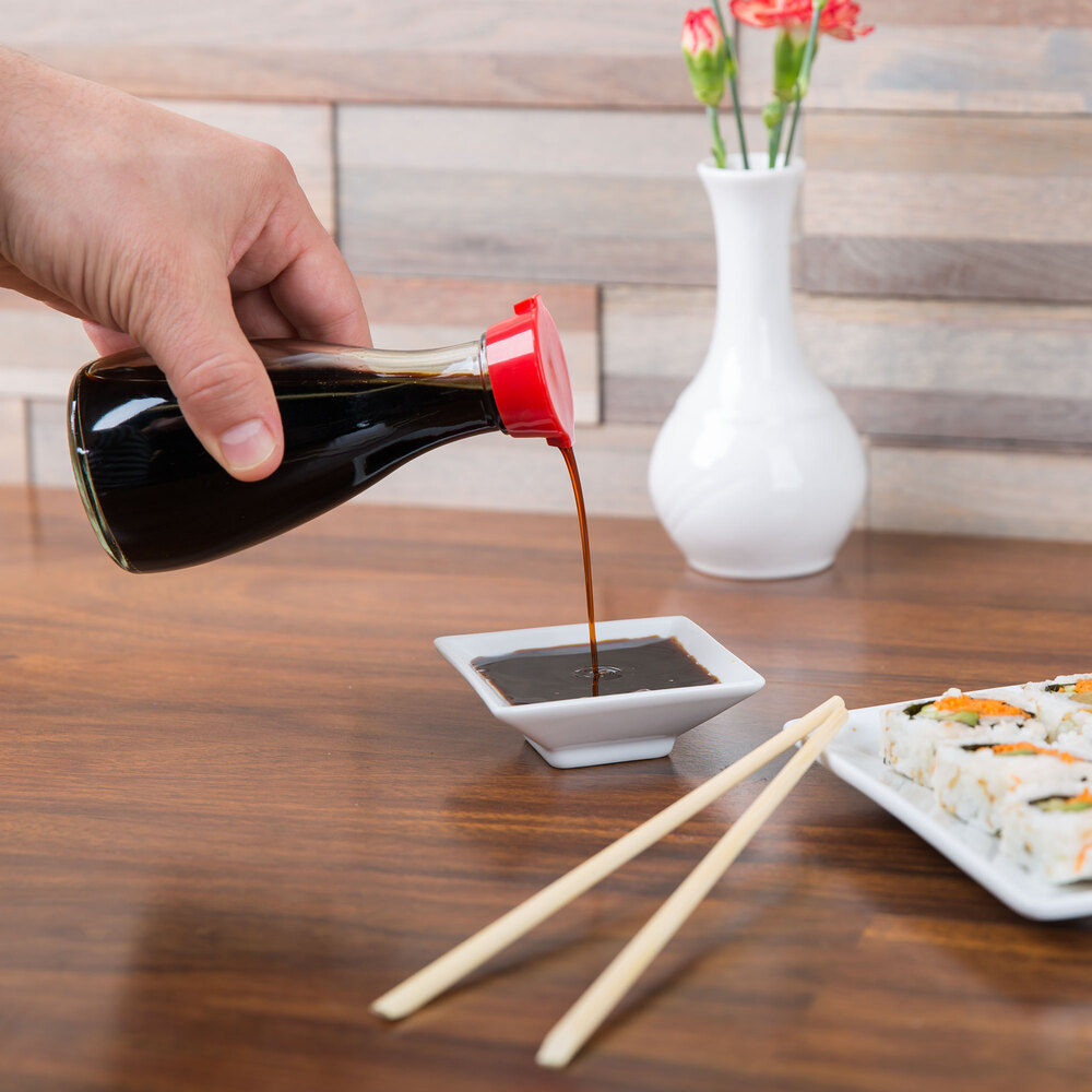 Town 19814 5 oz. Red Top Soy Sauce Bottle