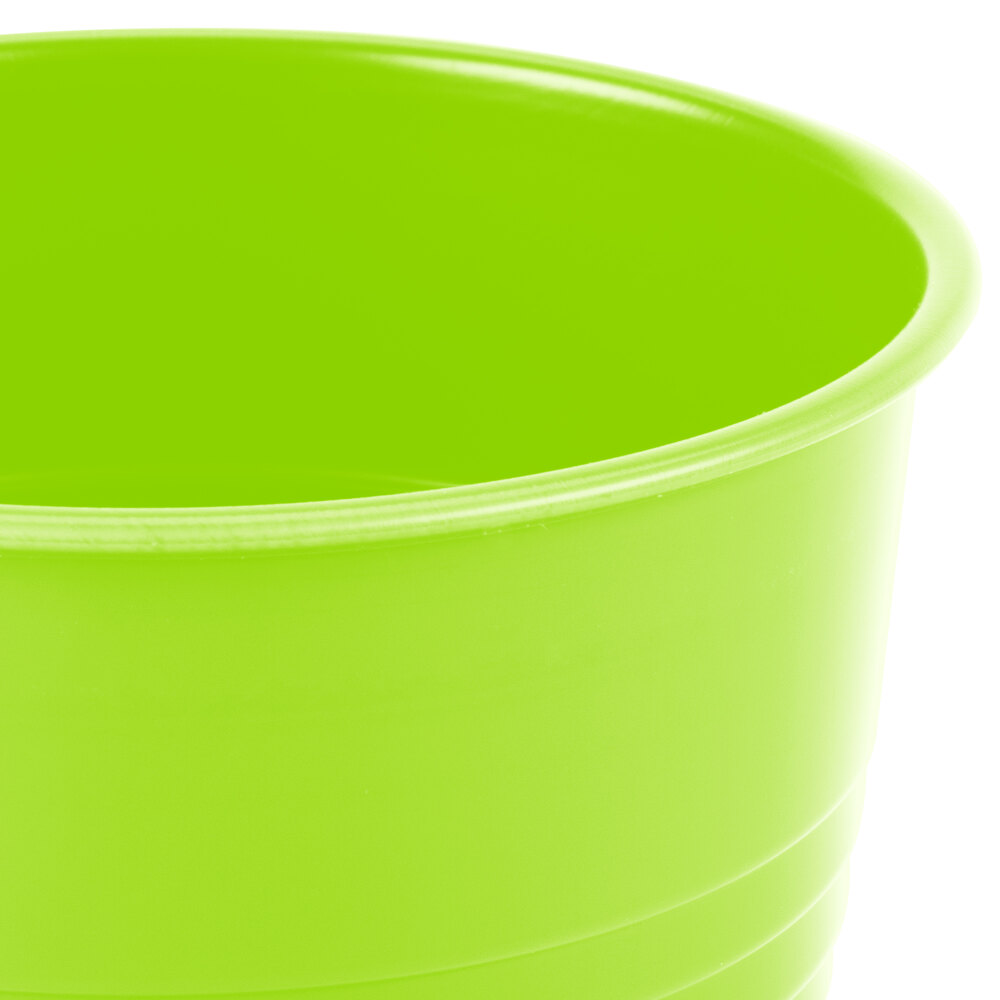 Creative Converting 28312371 12 oz. Fresh Lime Green Plastic Cup 20/Pack