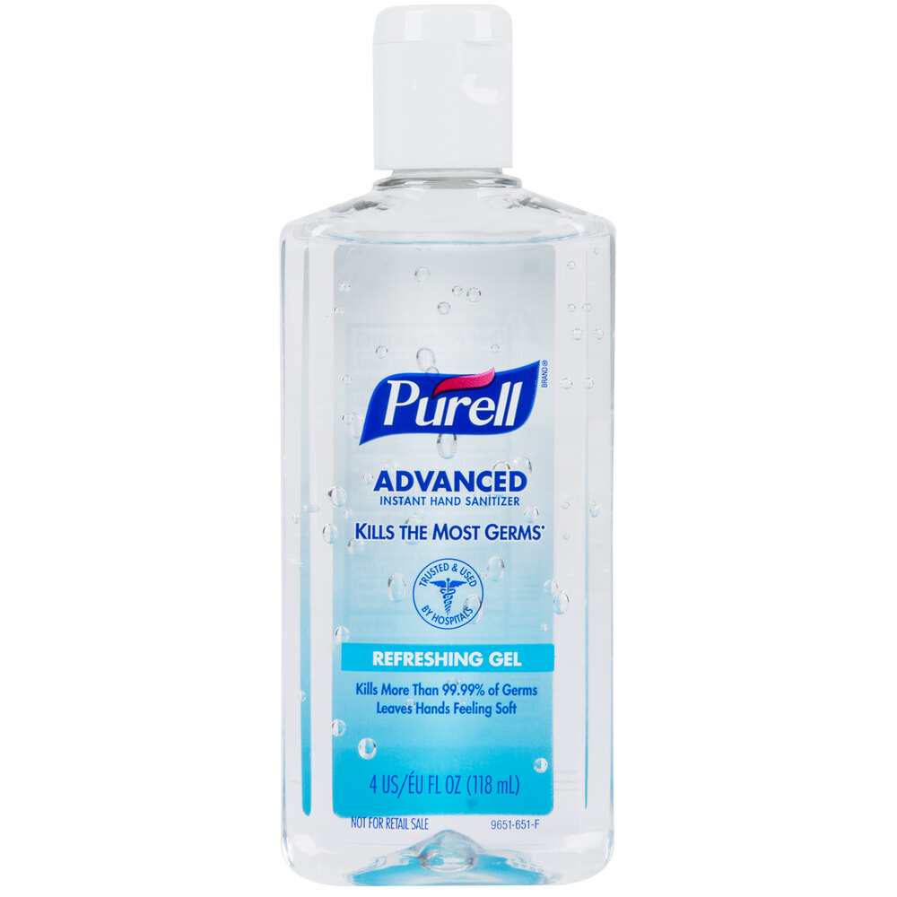 Purell® 965124 Advanced 4 oz. Instant Hand Sanitizer 24/Case