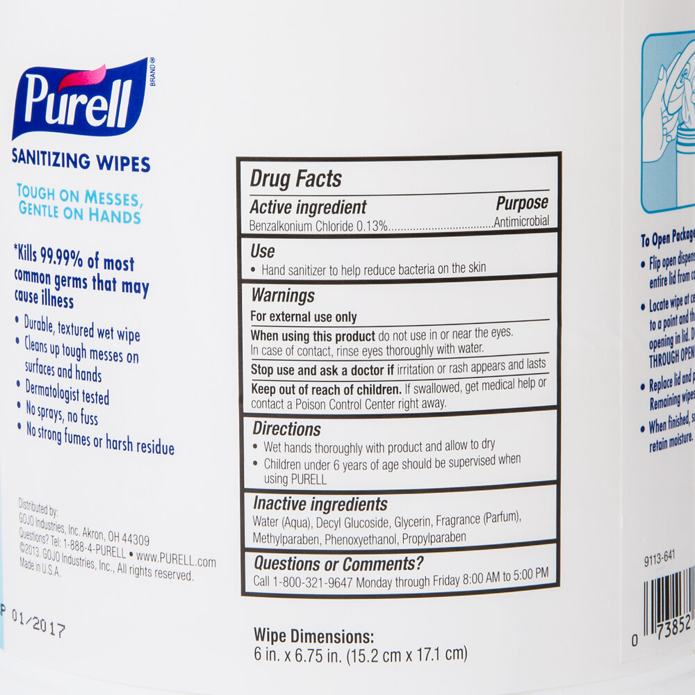 Purell® 911306 270 Count Hand Sanitizing Wipes