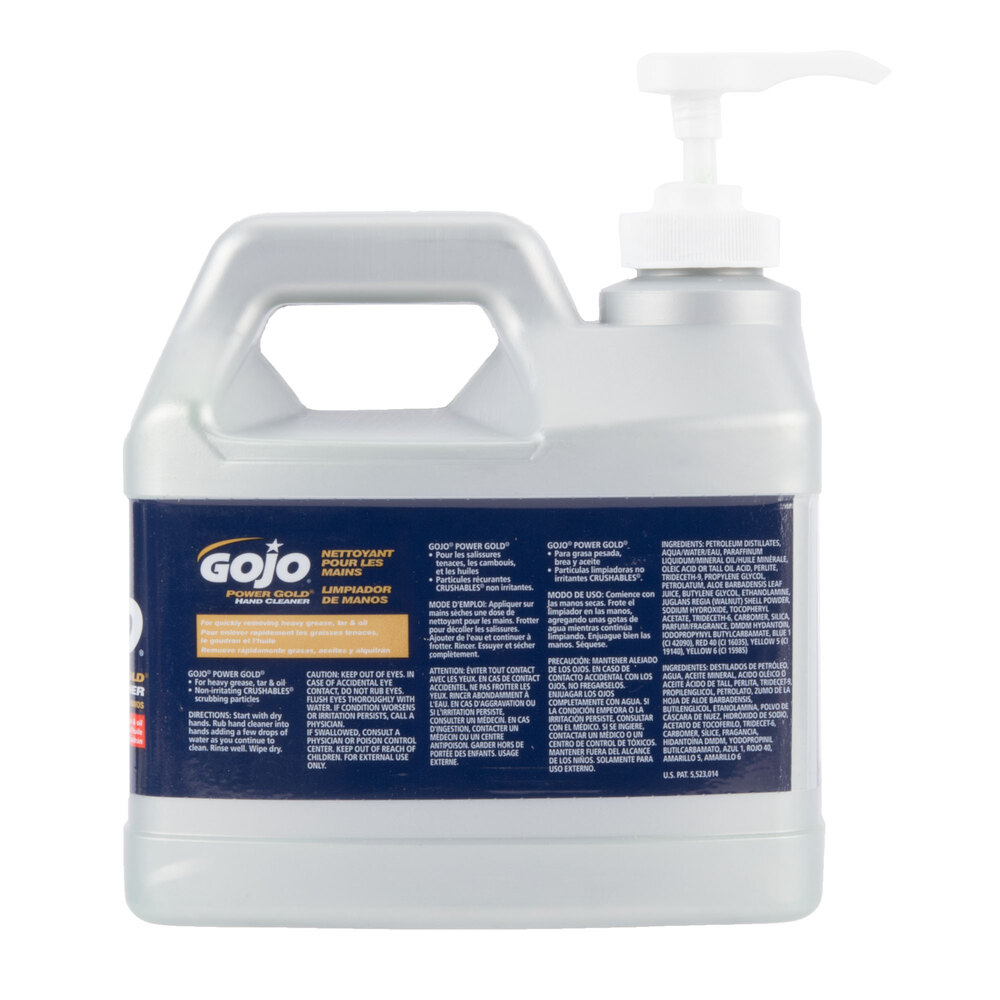 GOJO® 098804 1/2 Gallon Power Gold Hand Cleaner 4/Case