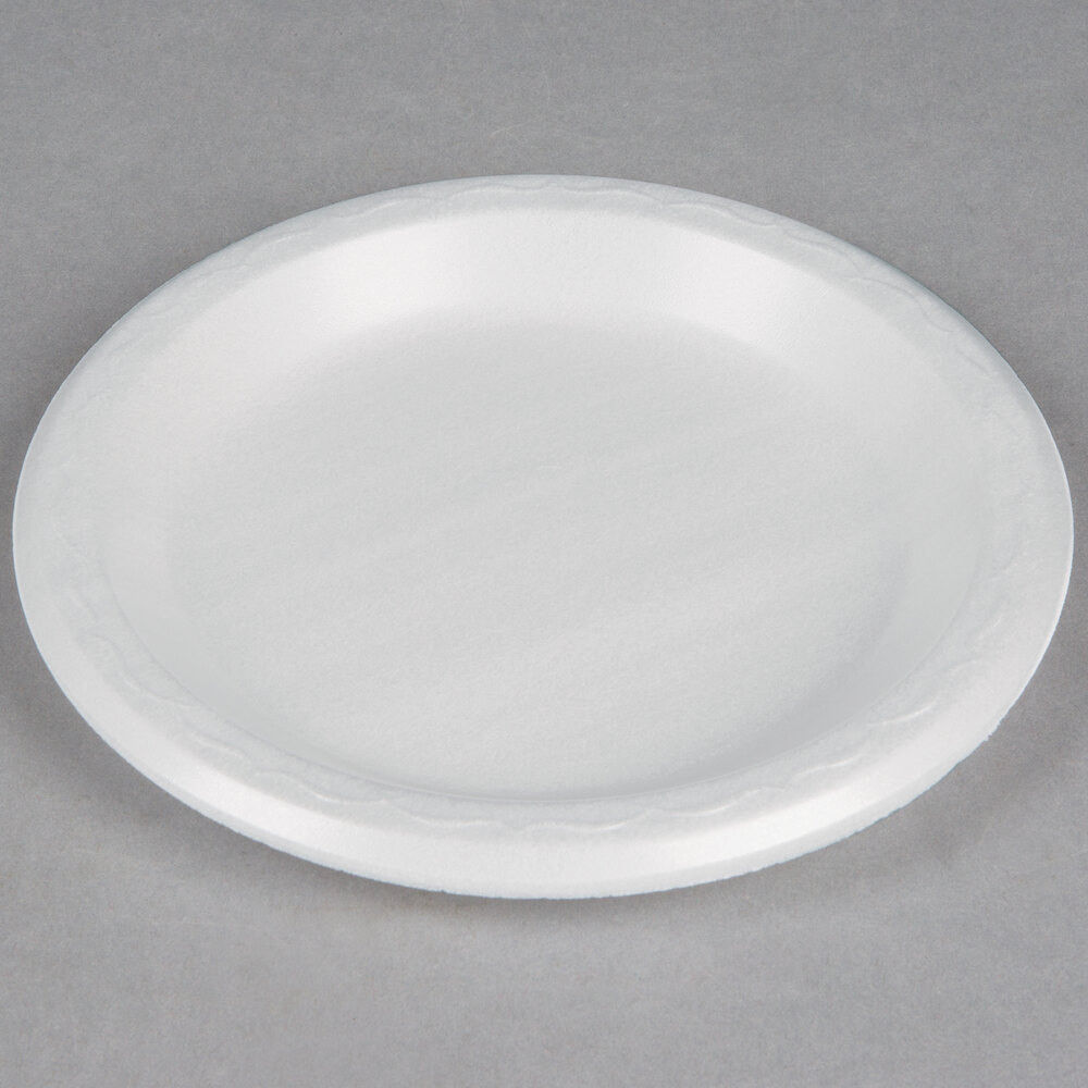 Genpak LAM07 Elite 7" White Laminated Foam Plate 1000/Case