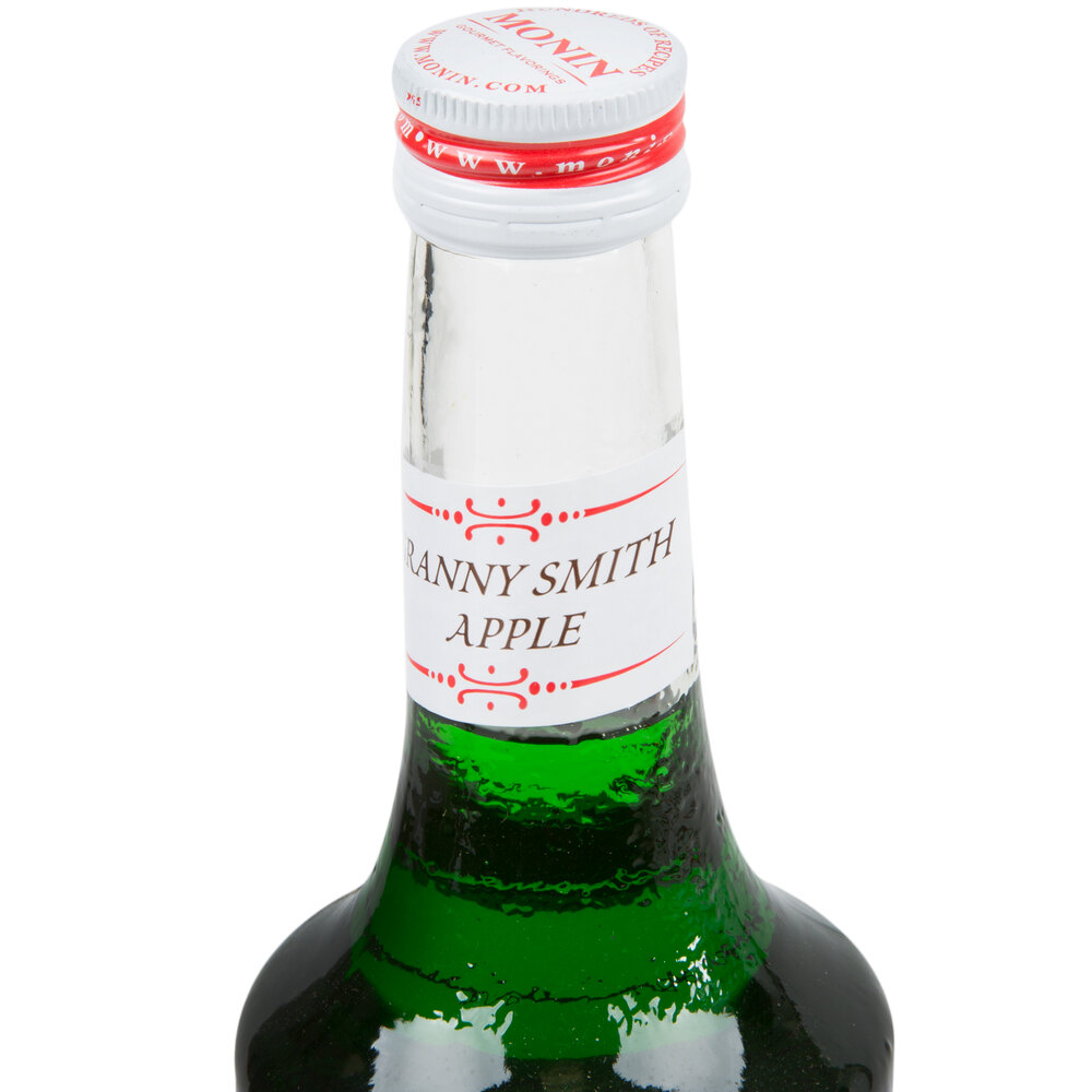 Monin 750 mL Premium Granny Smith Apple Flavoring / Fruit Syrup