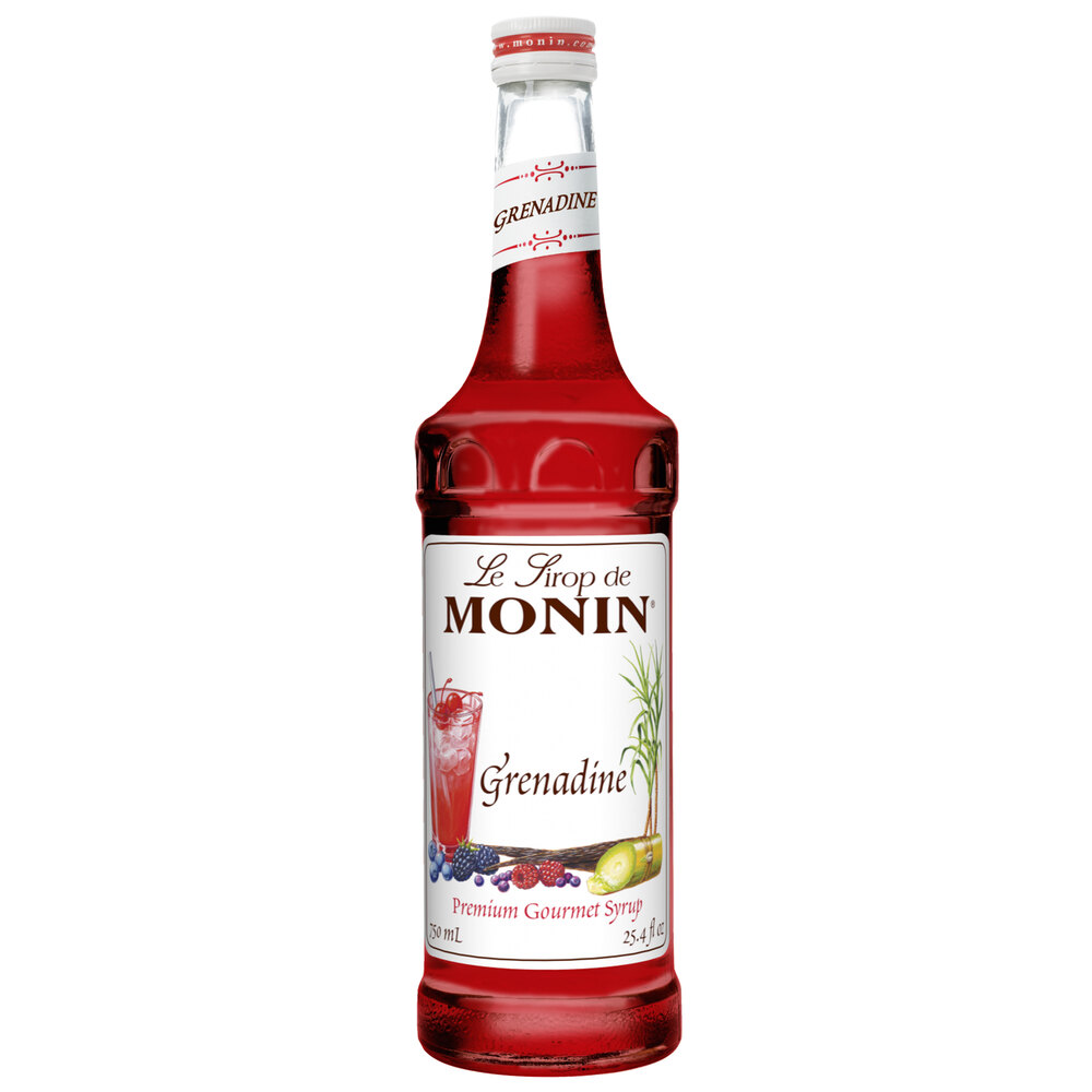 Monin 750 mL Premium Grenadine Flavoring Syrup