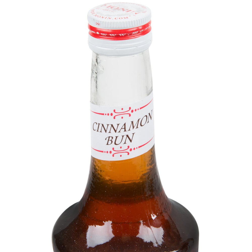 Monin 750 mL Premium Cinnamon Bun Flavoring Syrup