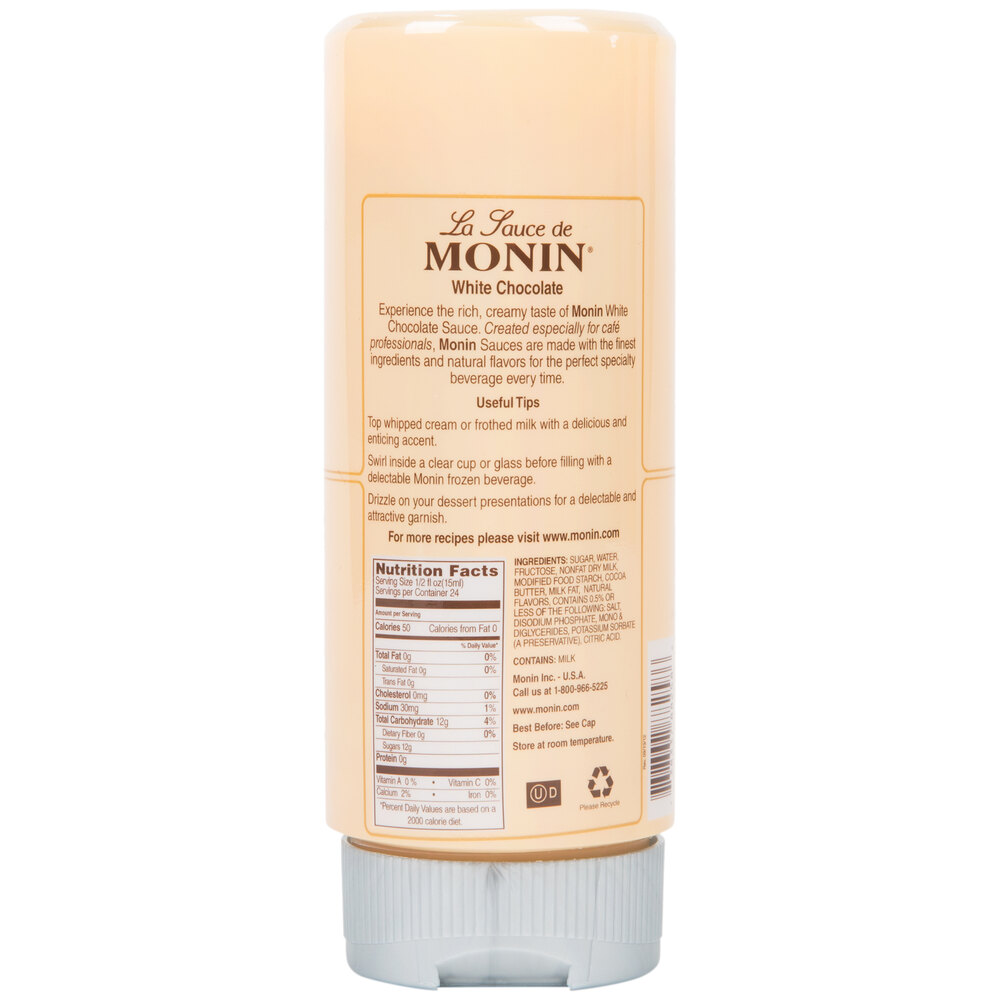 Monin 12 oz. White Chocolate Flavoring Sauce