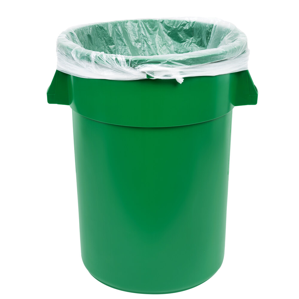 44 Gallon Green Trash Can