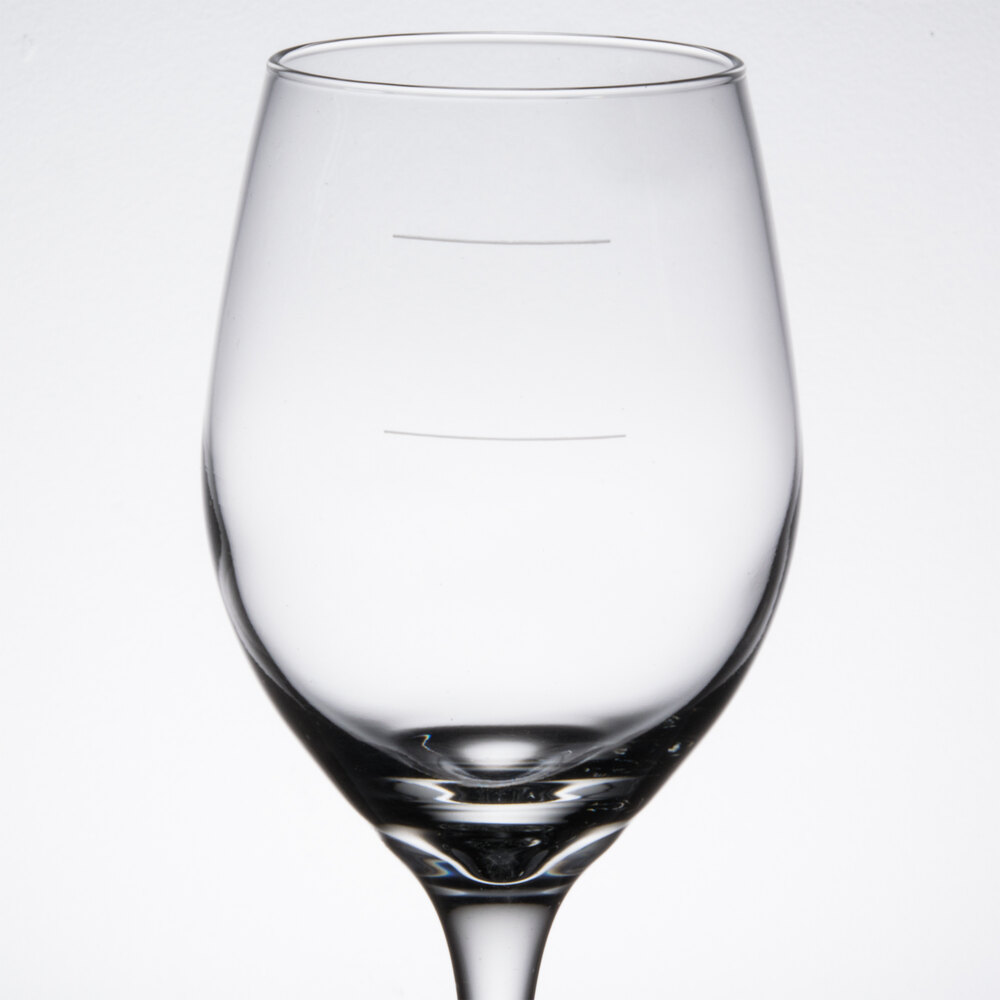 Libbey 30571178N Perception 11 oz. Wine Glass with Pour Lines 24/Case