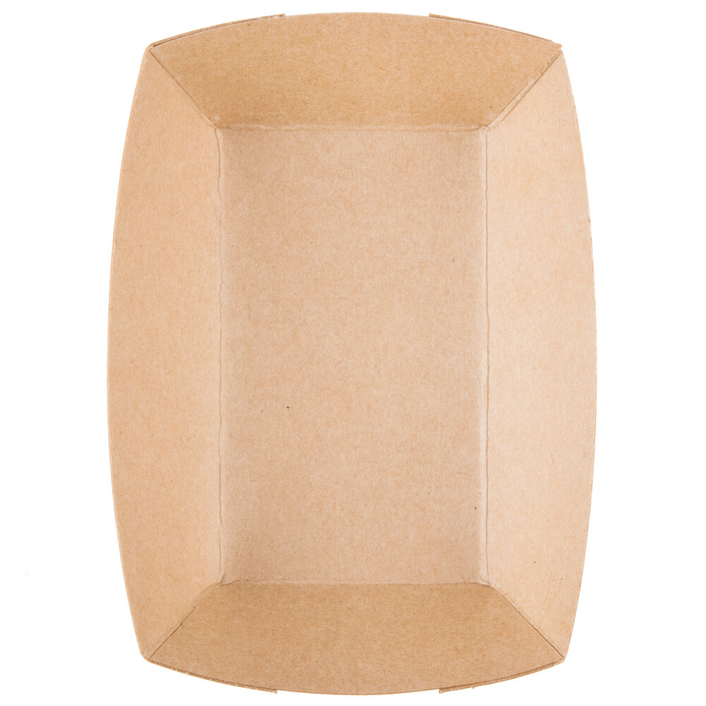 Southern Champion 505 40 6 oz. Natural Kraft EcoPrint Paper Food Tray 1000/Case